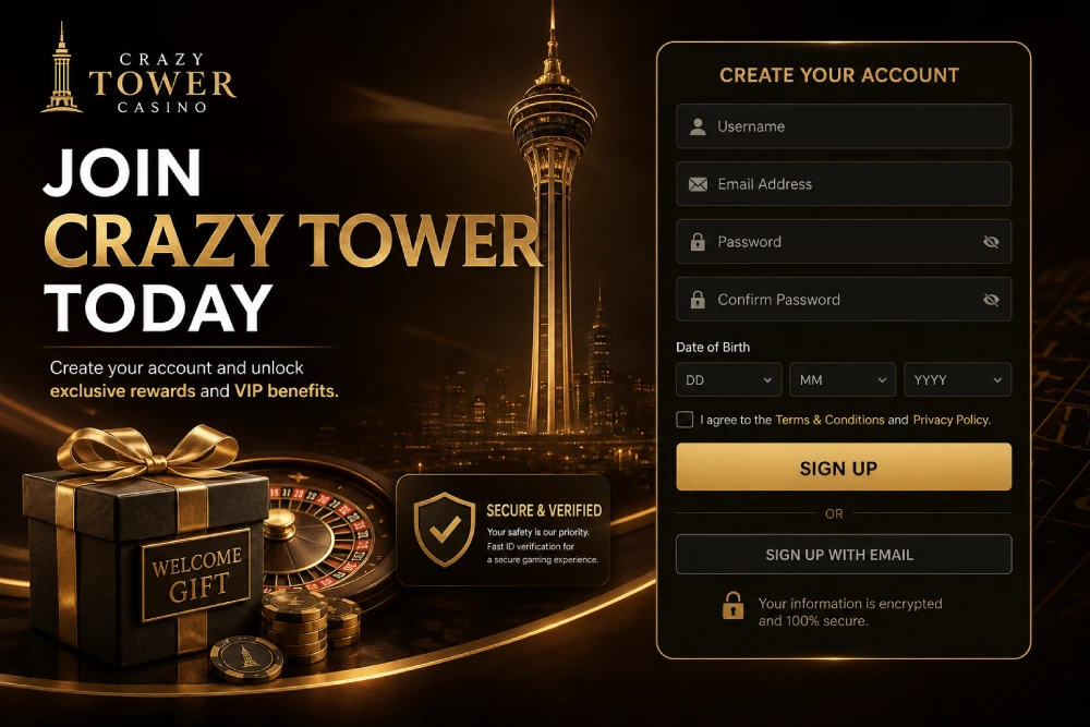 Crazy Tower register